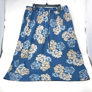 Women’s Adjustable Waist Floral Skirt